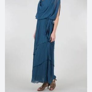 Komarov Blue Maxi Dress